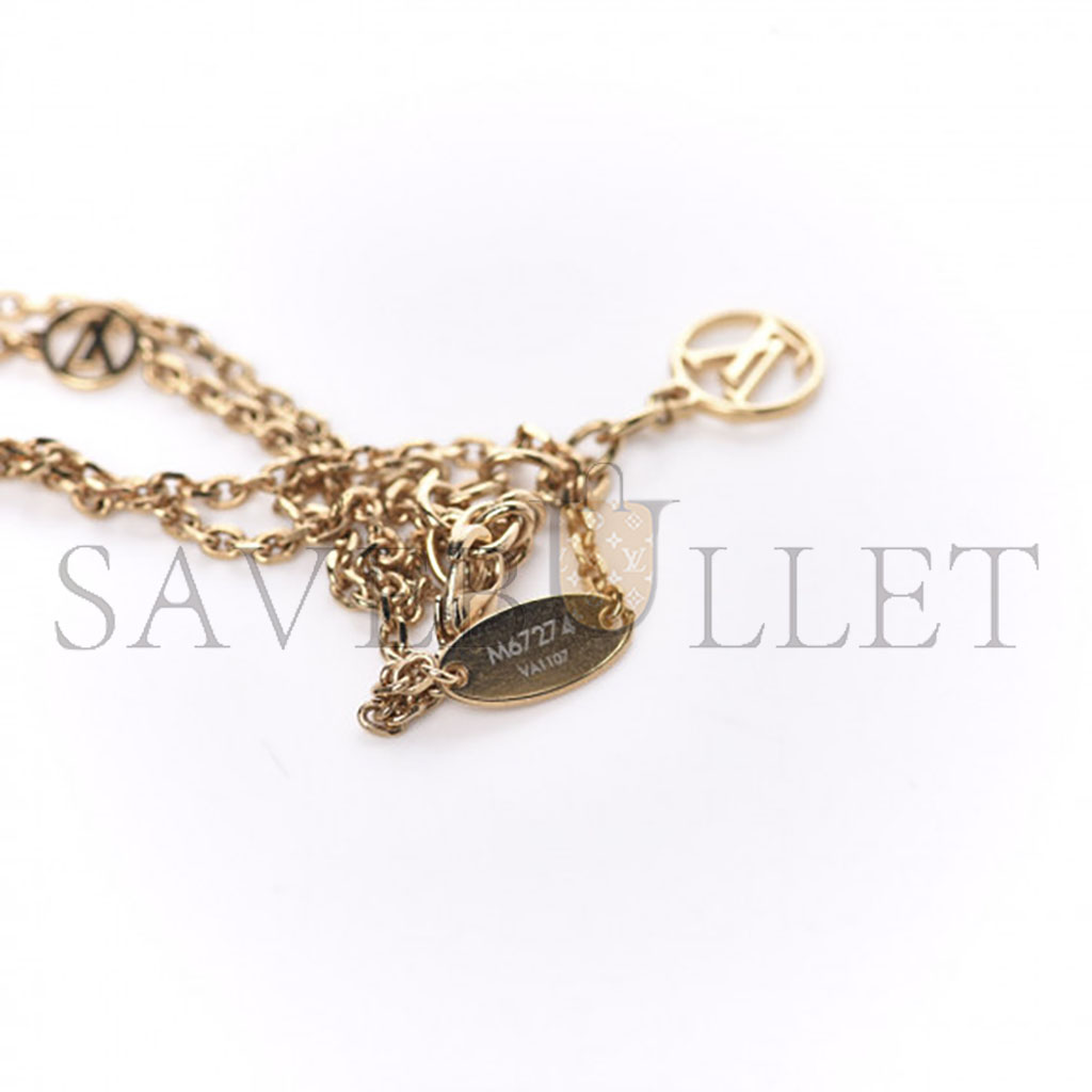 l**is V*t*n lv crazy in lock bracelet gold silver m1583a